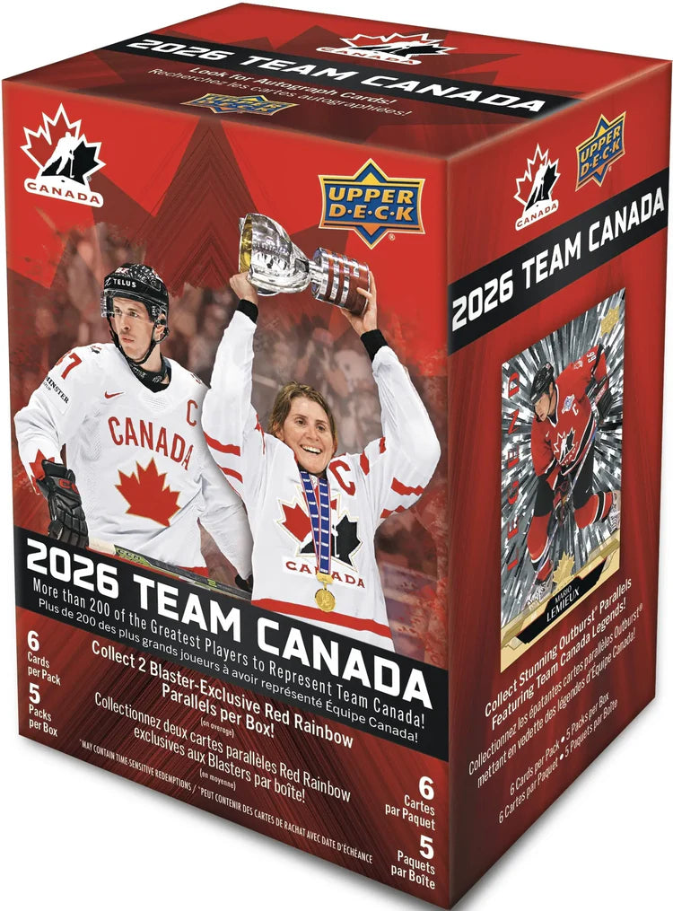 2025-2026 Upper Deck Team Canada Blaster Box