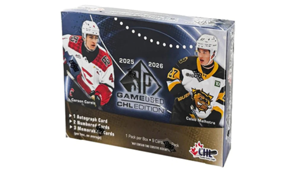 2025-26 Upper Deck CHL SP Game Used Hockey Hobby Box