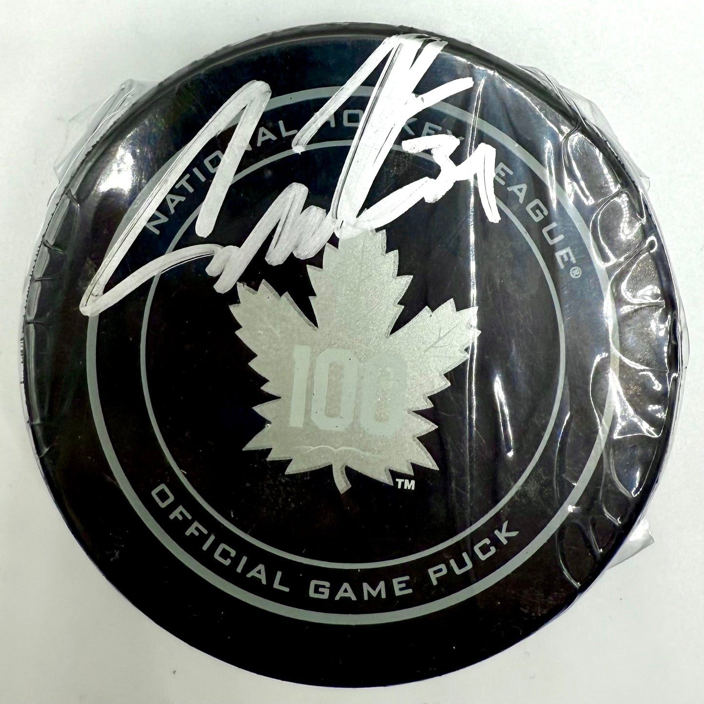 Auston Matthews Signed Toronto Maple Leafs Puck