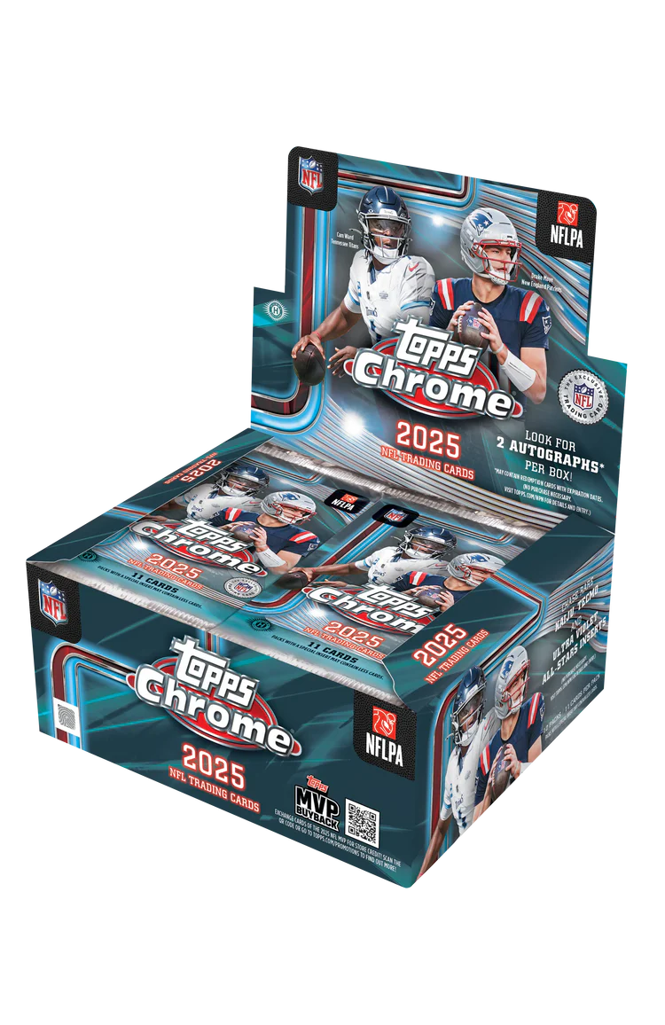 2025 Topps Chrome Football Jumbo Hobby Box