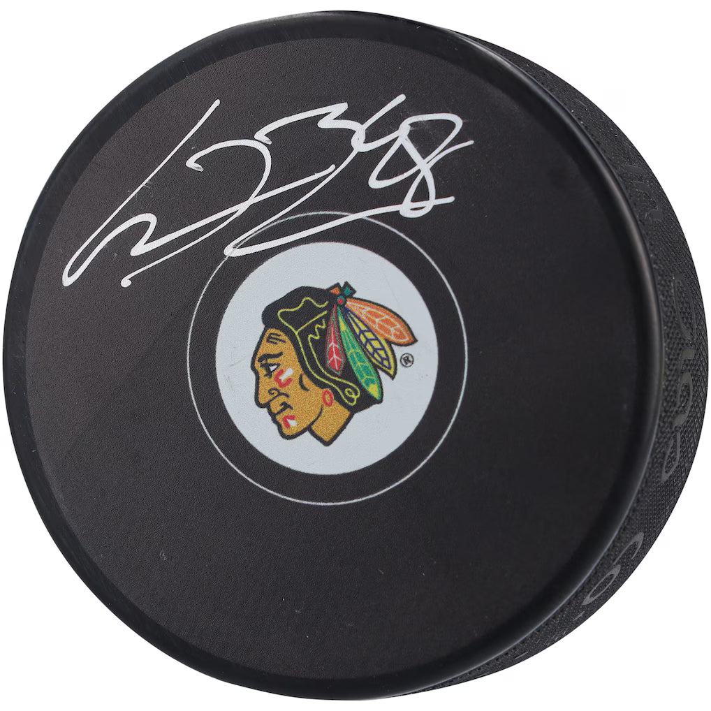 Connor Bedard Chicago Blackhawks Autographed Fanatics Authentic Hockey Puck