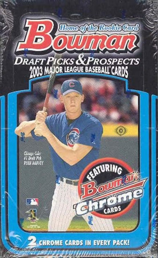 2003 Bowman Draft Picks & Prospects Baseball Hobby Box