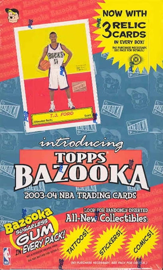 2003-04 Topps Bazooka Basketball Hobby Box