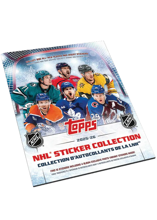 2025-26 Topps NHL Hockey Sticker Collection Album