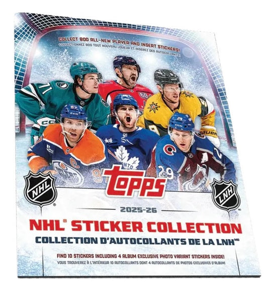 2025-26 Topps NHL Sticker Collection Box