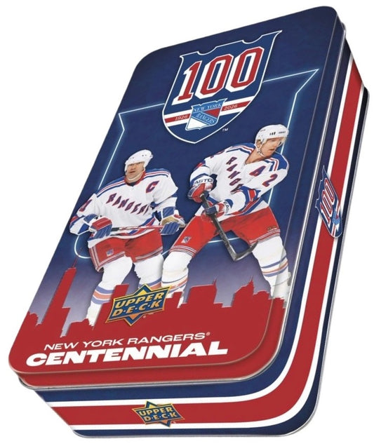 2025-26 Upper Deck New York Rangers Centennial Hockey Hobby Tin