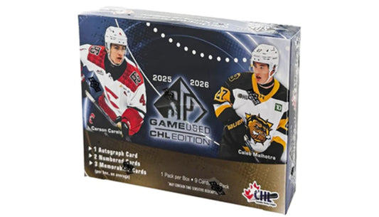 2025-26 Upper Deck CHL SP Game Used Hockey Hobby Box