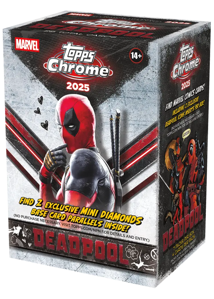 2025 Topps Deadpool Chrome 7-Pack Blaster Box