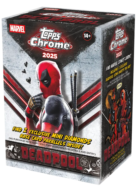 2025 Topps Deadpool Chrome 7-Pack Blaster Box