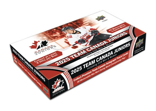 2025 UPPER DECK TEAM CANADA JUNIORS HOCKEY HOBBY BOX