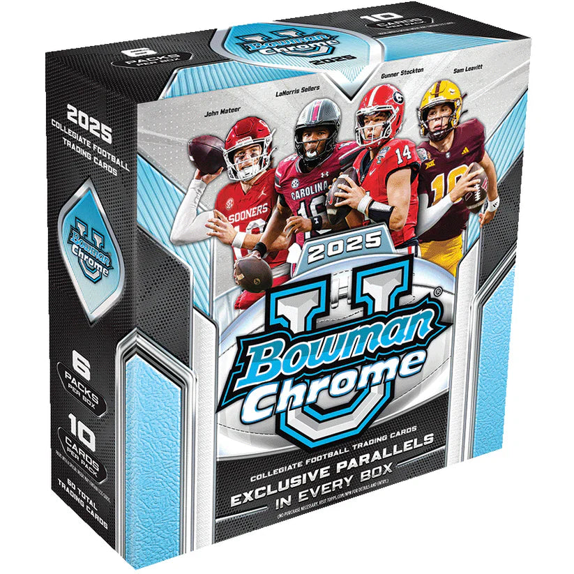 2025 Bowman Chrome U Football Mega Box