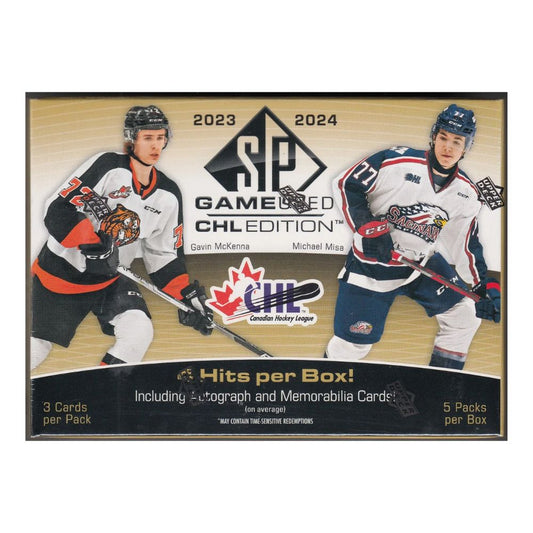 2023-24 Upper Deck CHL SP Game Used Hockey Hobby Box