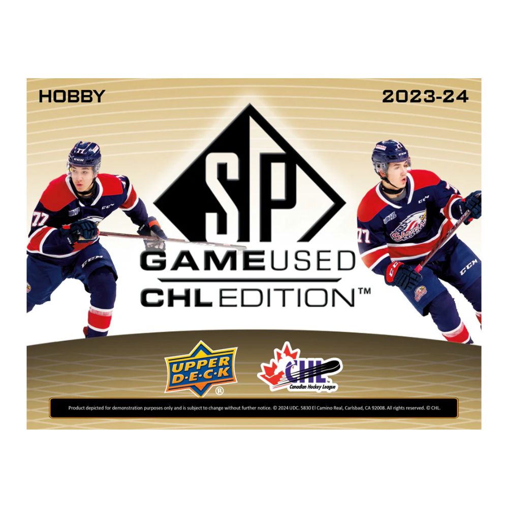 2023-24 Upper Deck CHL SP Game Used Hockey Hobby Box