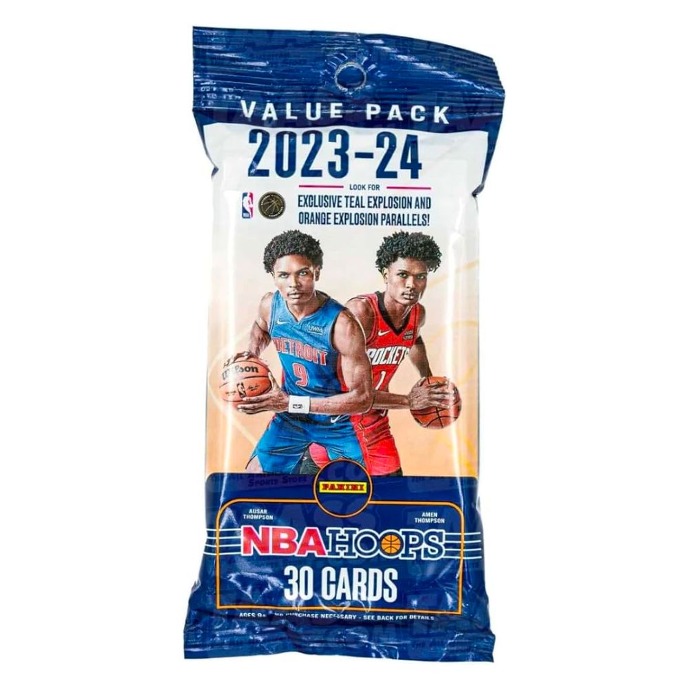 2023-24 Panini NBA Hoops Basketball Jumbo Cello Fat Value Pack (30 Cards)