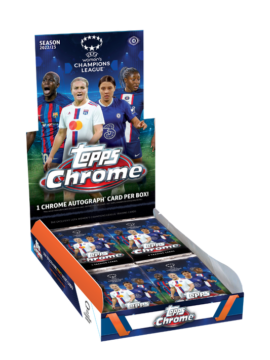 2022-23 Topps Chrome UEFA Women's Champions League Soccer Hobby Box