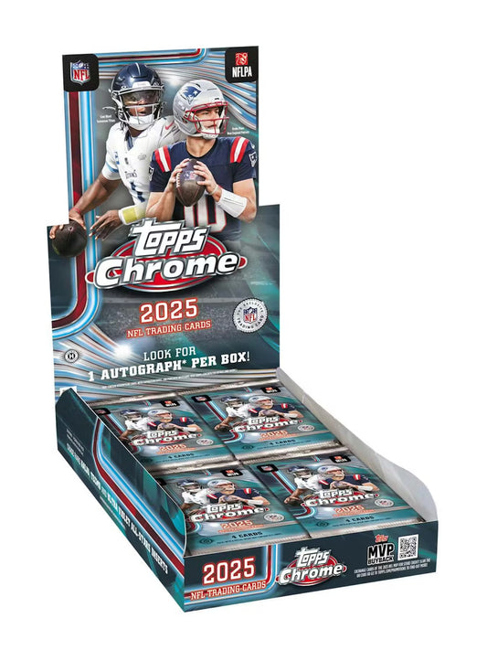 2025 Topps Chrome Football Hobby Box