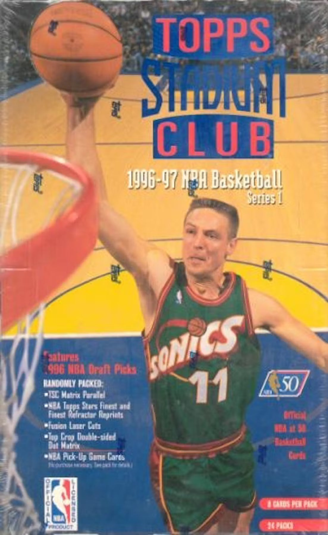1996-97 Topps Stadium Club Series 1 Basketball Hobby Box