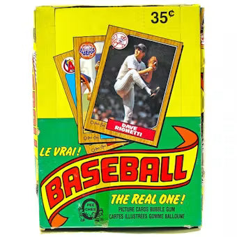1987 O-Pee-Chee Baseball Wax Box