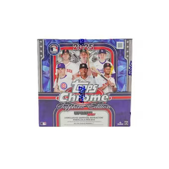 2025 Topps Chrome Update Series Baseball Sapphire Edition Box