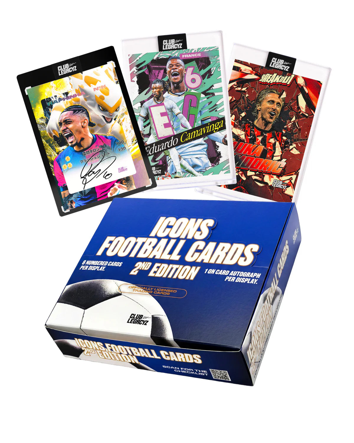 2025 Club Legacyz Icons Football Cards 2nd Edition Hobby Box