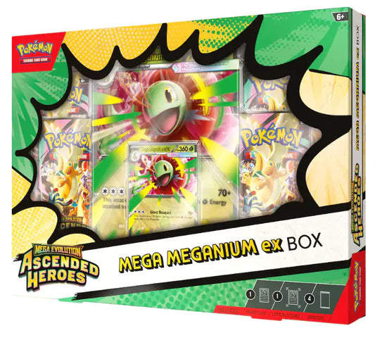 Pokémon Mega Evolution - Ascended Heroes Mega Starters ex Box - Mega Meganium ex