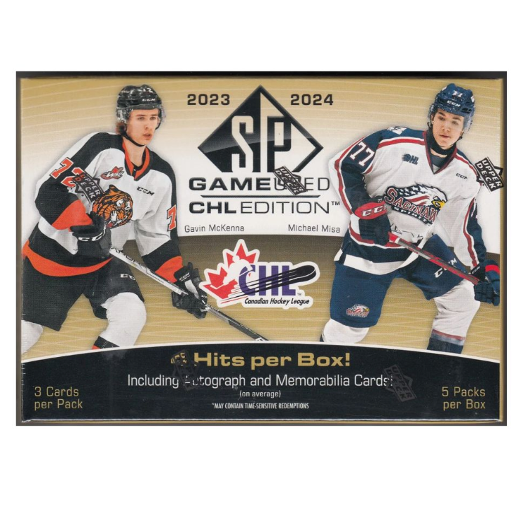 2023-24 Upper Deck CHL SP Game Used Hockey Hobby Box