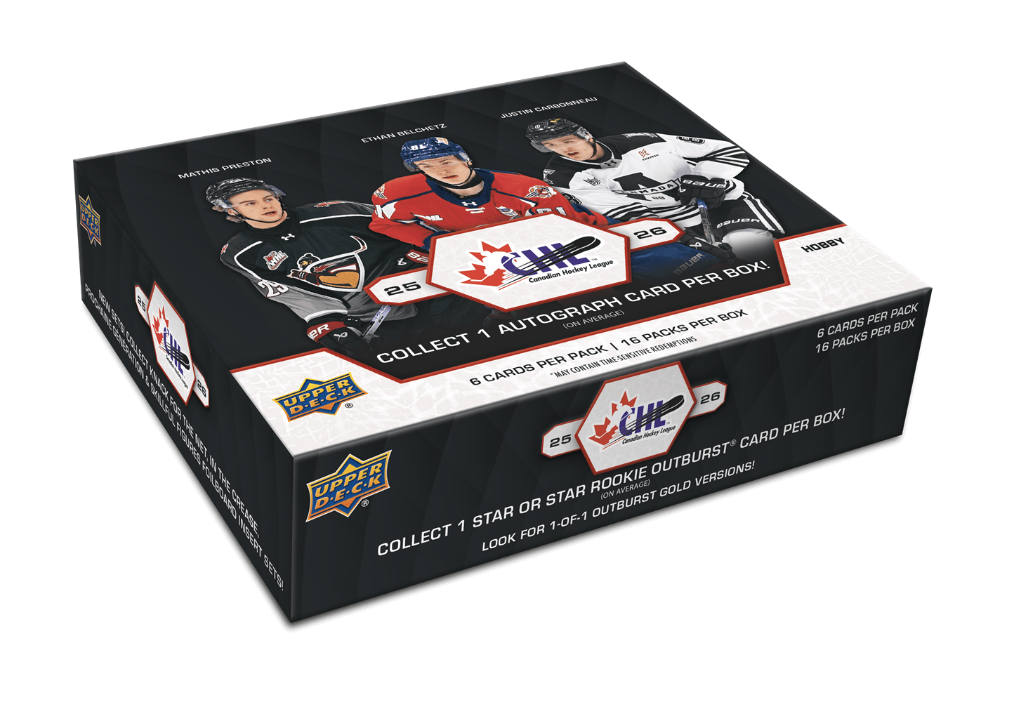 2025-26 Upper Deck CHL Hobby Box