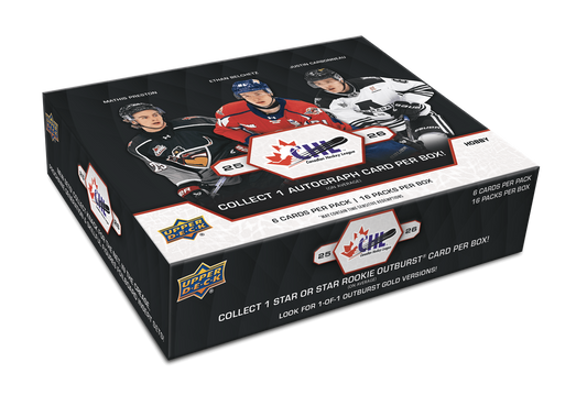 2025-26 Upper Deck CHL Hobby Box