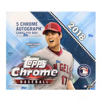 2018 Topps Chrome Baseball Hobby Jumbo Box