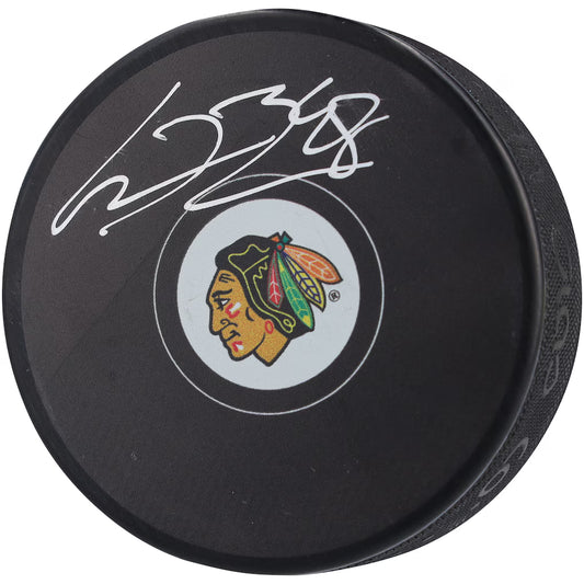 Connor Bedard Chicago Blackhawks Autographed Fanatics Authentic Hockey Puck