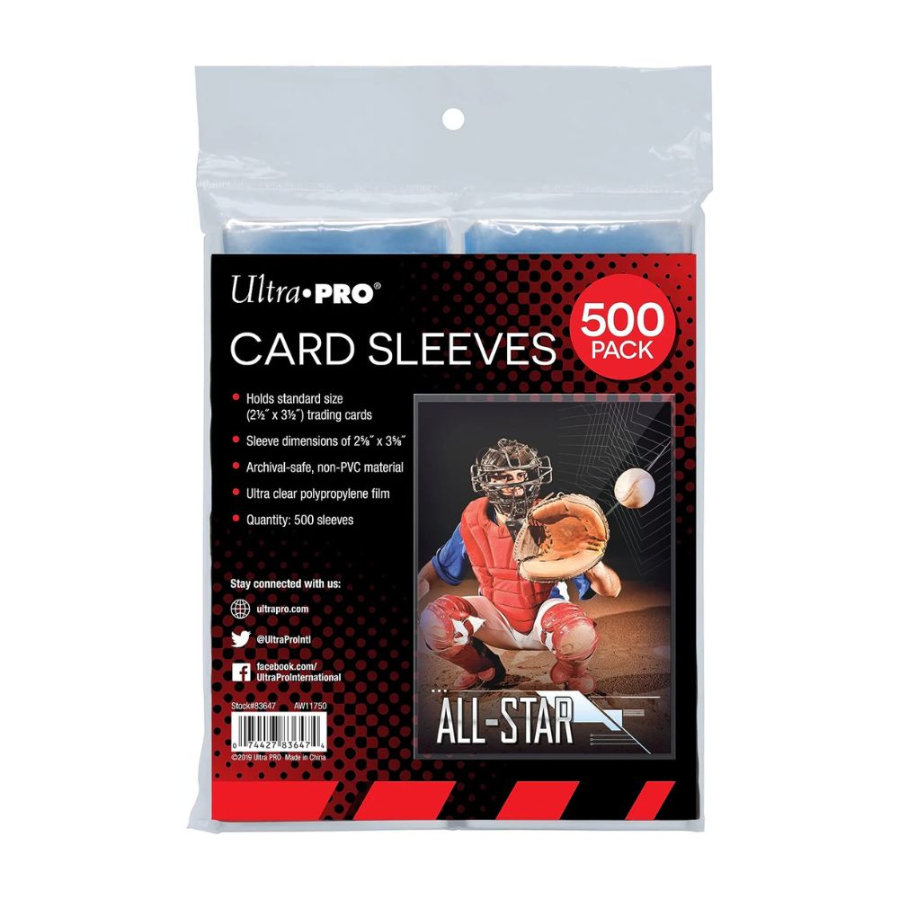 Ultra Pro Clear Card Sleeves Standard Size (500-Pack)