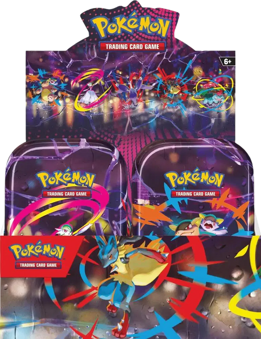 Pokemon Mega Evolution Mini Tin Display