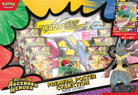 Pokemon TCG: Mega Evolutions - Ascended Heroes - Premium Poster Collection