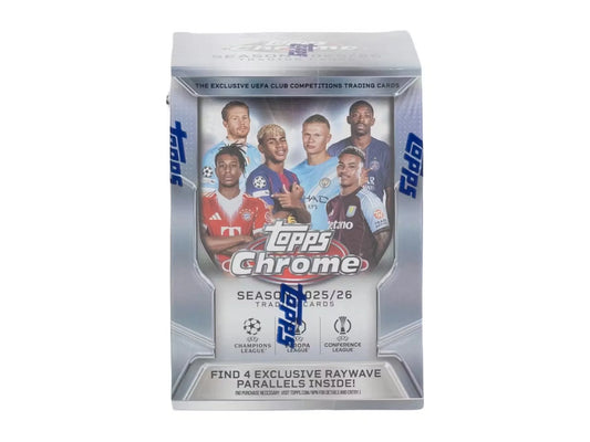 2025-26 Topps Chrome UEFA Club Competitions Soccer Blaster Box