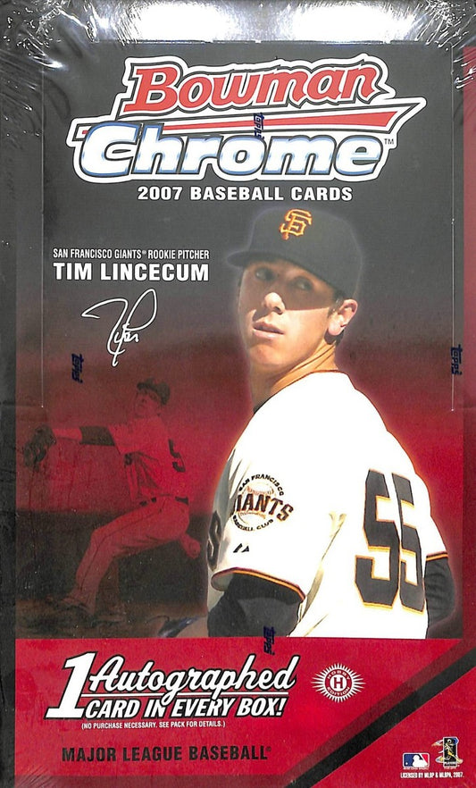 2007 Bowman Chrome Baseball Hobby Box