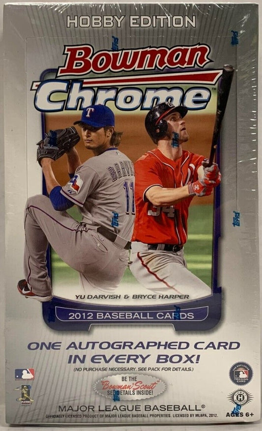 2012 Bowman Chrome Baseball Hobby Box