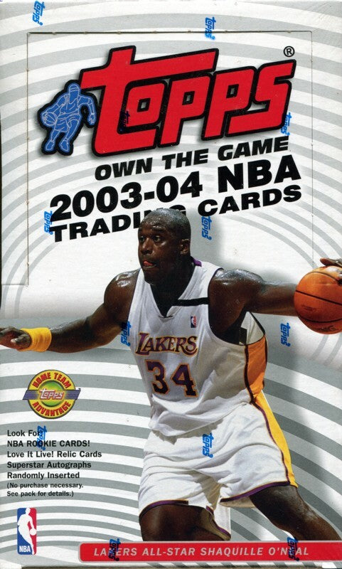 2003-04 Topps Basketball Jumbo Box