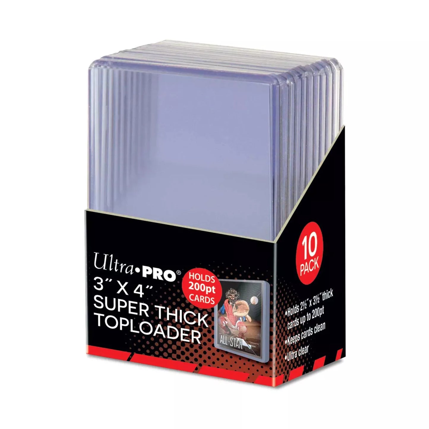 Ultra Pro Toploaders 200PT Clear Super Thick (10-Pack)